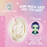 Irish Mint Nylon Doll Hair