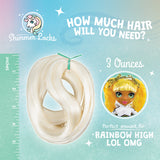 Irish Mint Nylon Doll Hair