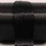 Abyss Black Nylon Doll Hair