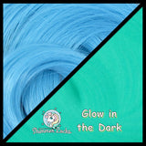 Blue Glow in the Dark Doll Hair