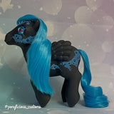 Blue Glow in the Dark Doll Hair