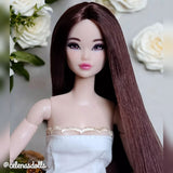 Burnt Umber Nylon Doll Hair