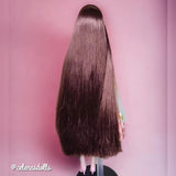 Burnt Umber Nylon Doll Hair