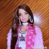 Burnt Umber Nylon Doll Hair