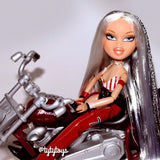 Platinum Blonde Nylon Doll Hair
