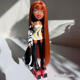 Carrot Cake Saran Doll Hair