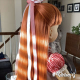 Carrot Cake Saran Doll Hair