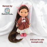 Chocolate Nylon Doll Hair