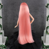 Coral Blush Nylon Doll Hair