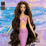 Burnt Umber Curly Nylon Doll Hair 5mm 10mm 20mm