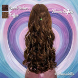 Burnt Umber Curly Nylon Doll Hair 5mm 10mm 20mm