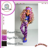 Crescent 2-Shade Curly Nylon Doll Hair 5mm 10mm
