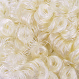 Platinum Curly Nylon Doll Hair 5mm 10mm 20mm