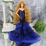 Tuscan Amber Curly Nylon Doll Hair 5mm 20mm