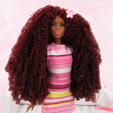 Annatto 5mm Curly Nylon Doll Hair