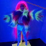 Cybertronic Pink Saran Doll Hair