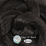 Edge of Black Saran Doll Hair
