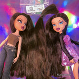 Espresso Saran Doll Hair