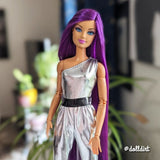 Exotic Grape Saran Doll Hair