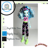 Angel Curly Nylon Doll Hair 5mm 10mm 20mm