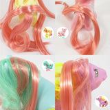 Coral Blush Nylon Doll Hair