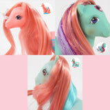 Coral Blush Nylon Doll Hair