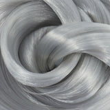 Granite Gray nylon doll hair by Shimmer Locks. Cool-toned medium slate gray fiber for custom Barbie, Monster High, and fashion doll reroots and restorations.