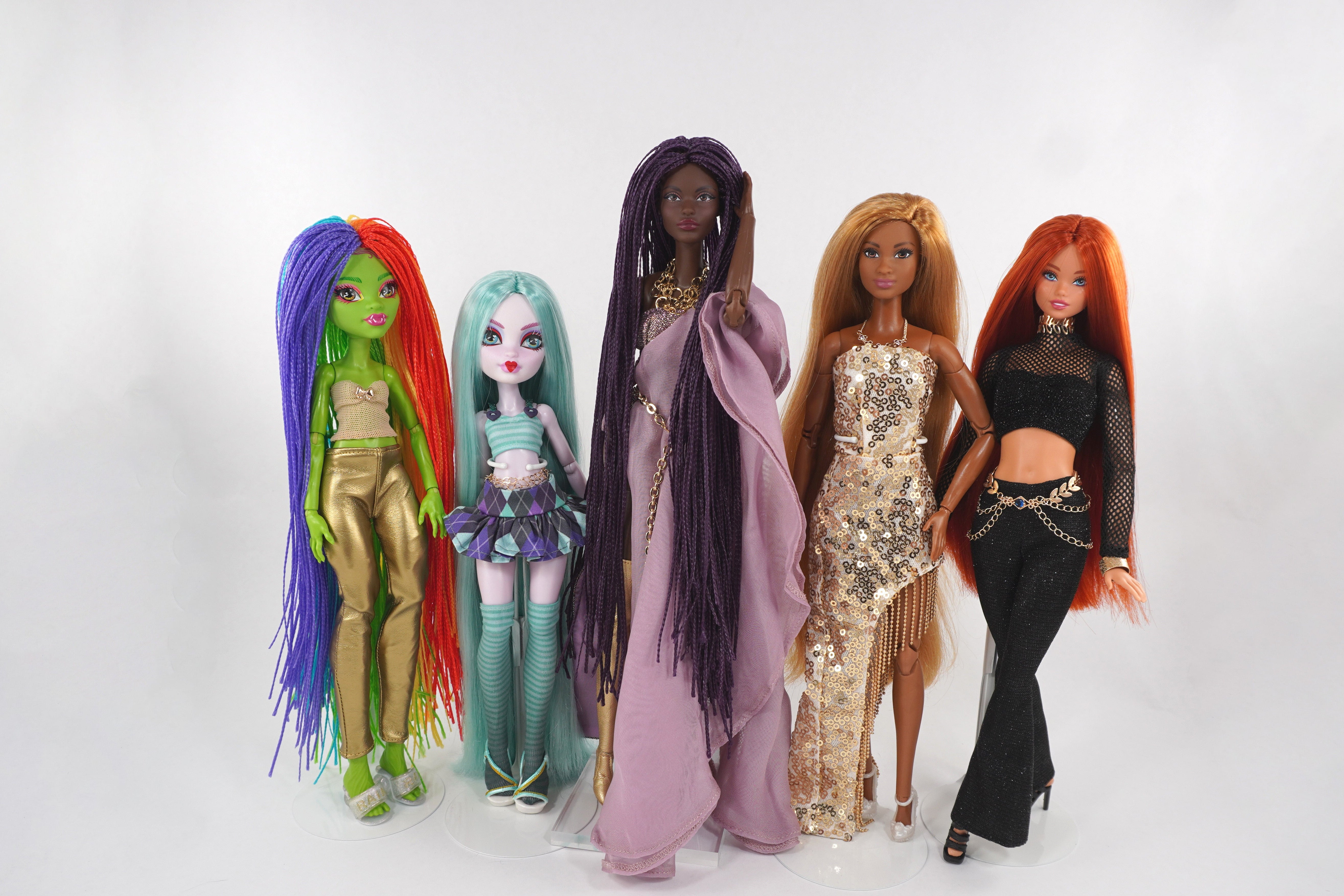 Shimmer Locks - Pensive purple Saran Doll Hair