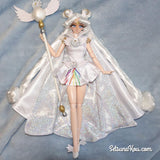 Ice Queen Metallic Nylon Doll Hair