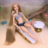Khaki Nylon Doll Hair