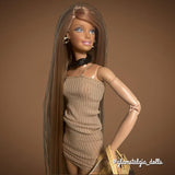 Mocha Muse Nylon Doll Hair
