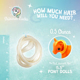 Melon Smoothie Saran Doll Hair
