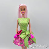 Pink to Violet UV Doll Hair