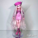 Pink Whisper Nylon Doll Hair