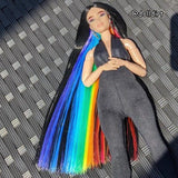 Rainbow Nylon Doll Hair Pack