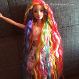 Rainbow Nylon Doll Hair Pack