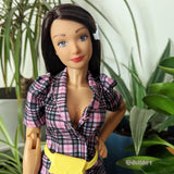 Rich Truffle Nylon Doll Hair
