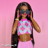 Rich Truffle Nylon Doll Hair