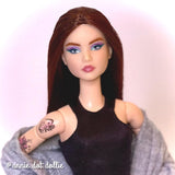 Rosewood Saran Doll Hair