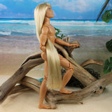 Sandy Blonde Saran Doll Hair
