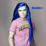 Sapphire Nylon Doll Hair