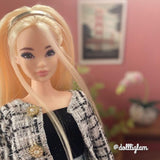 Seashell Blonde Nylon Doll Hair
