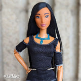 Shadow Saran Doll Hair