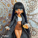 Shadow Saran Doll Hair