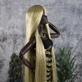 Spun Gold Metallic Nylon Doll Hair