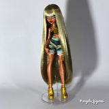 Spun Gold Metallic Nylon Doll Hair