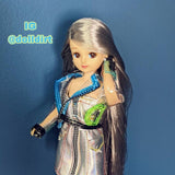 Starlight Steel Nylon Doll Hair