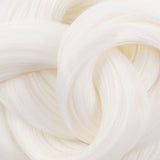 Swan Matte White Nylon Doll Hair