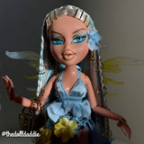 Tranquil Light Blue Saran Doll Hair