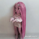 Vintage Mauve Nylon Doll Hair